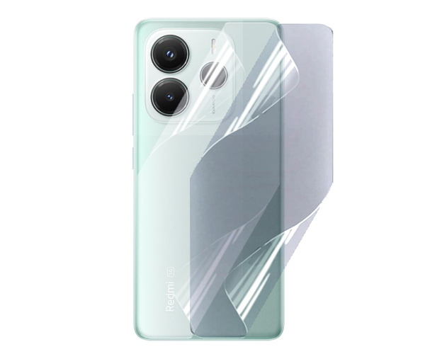 Противоударная гидрогелевая пленка Hydrogel Film для Xiaomi Redmi Note 14 5g на заднюю панель, Transparent