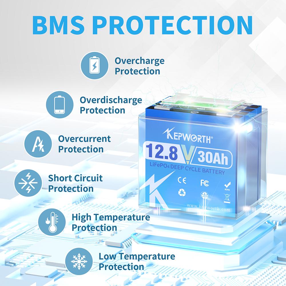 Аккумулятор Kepworth LiFePO4 12V 30Ah 384W BMS (K12030176) - фото 3 Аккумулятор Kepworth LiFePO4 12V 30Ah 384W BMS (K12030176) - фото 3