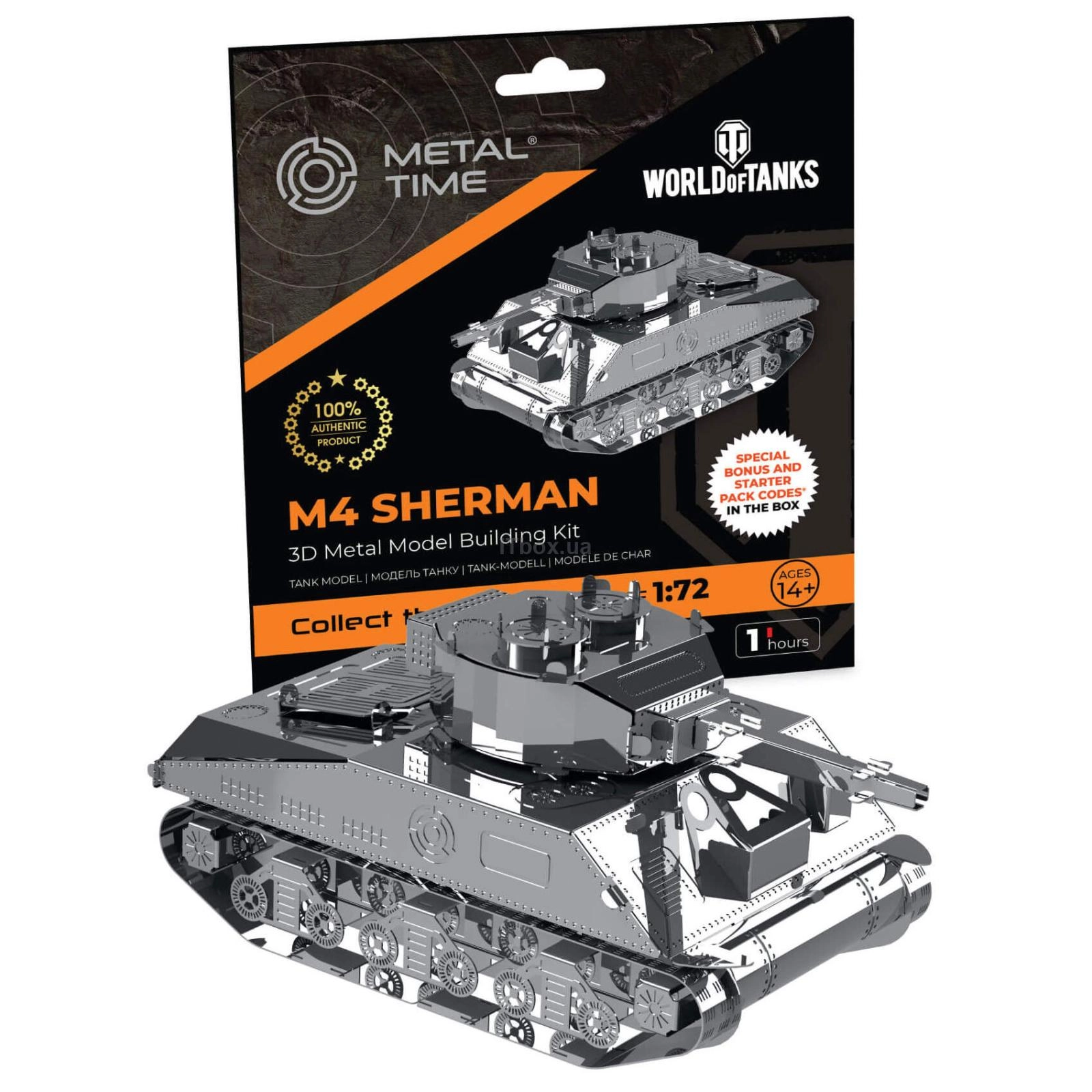 Колекційна модель Metal Time M4 Sherman MT070