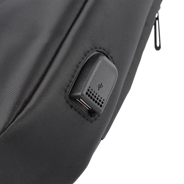 Сумка для ноутбука 15,6" Modecom Porto полиэстер-кожа Черный (TOR-MC-PORTO-15) - фото 7 Сумка для ноутбука 15,6" Modecom Porto полиэстер-кожа Черный (TOR-MC-PORTO-15) - фото 7