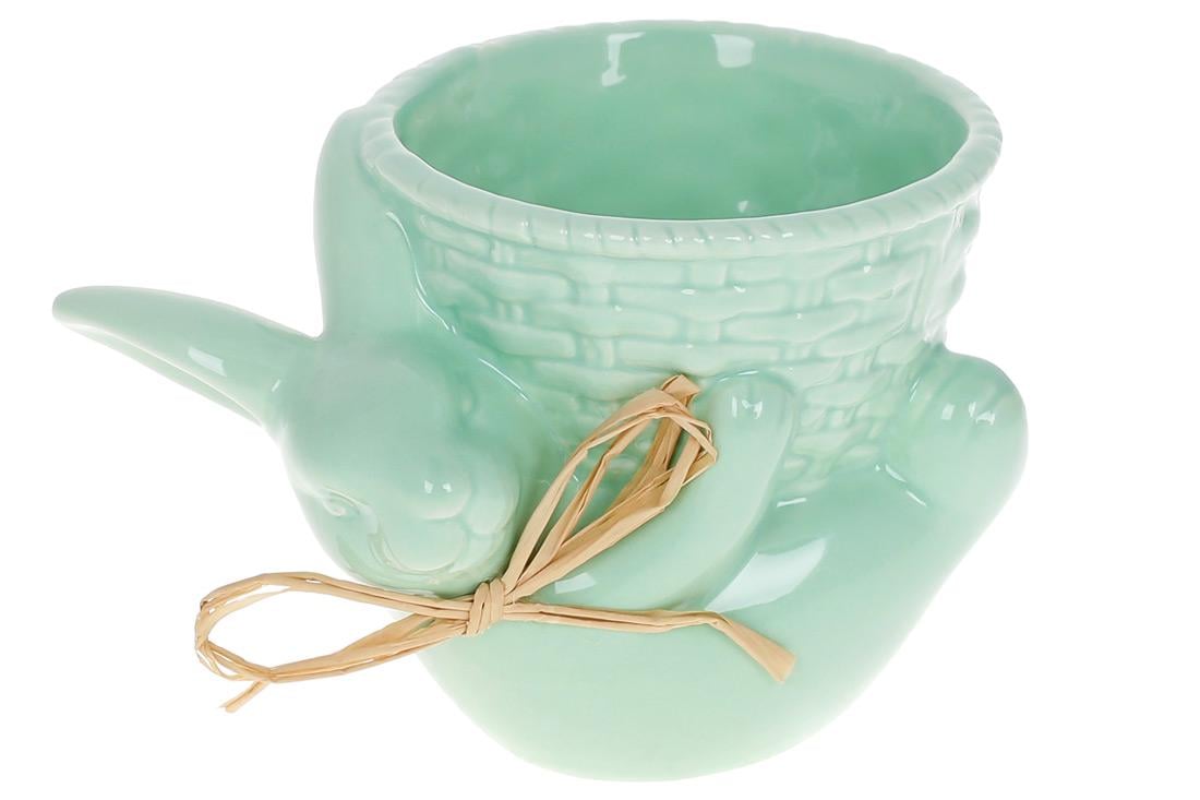 Кашпо Зайка с корзиной BonaDi 14,5 см (733-550)