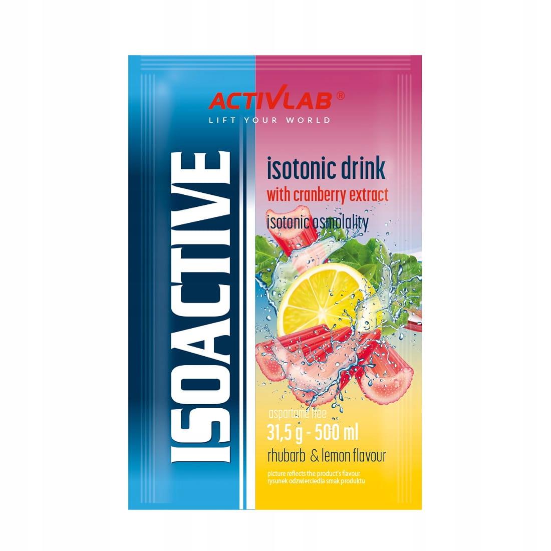Изотонический напиток ACTIVLAB Iso Active 31,5 г 1 sachet Rhubarb/lemon