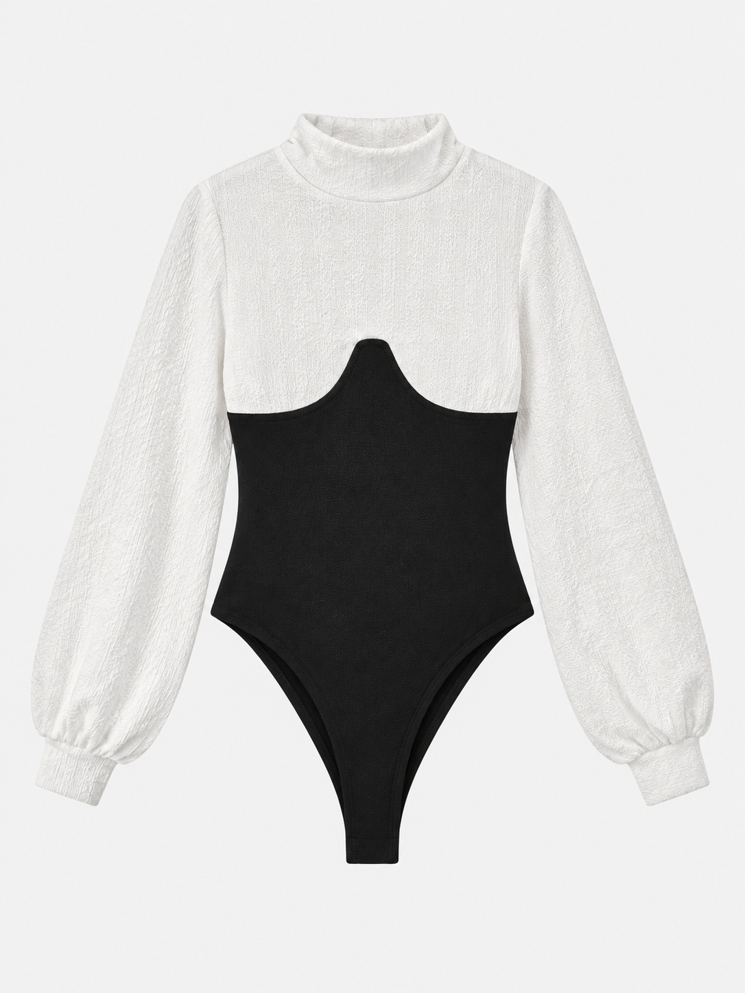 Боди женское с длинными рукавами Boohoo р. 38 Белый/Черный (26127821) Боди женское с длинными рукавами Boohoo р. 38 Белый/Черный (26127821)