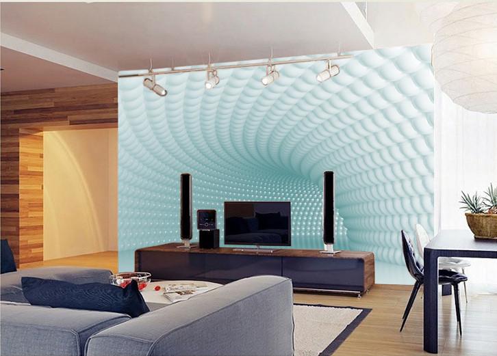 Фотообои флизелиновые абстракция для спальни/зала/кухни тоннель в пупырышках