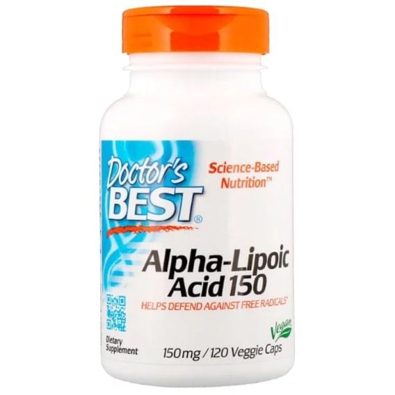 Альфа-ліпоєва кислота Doctor's Best Alpha-Lipoic Acid 150 мг 120 Caps (DRB-00104)