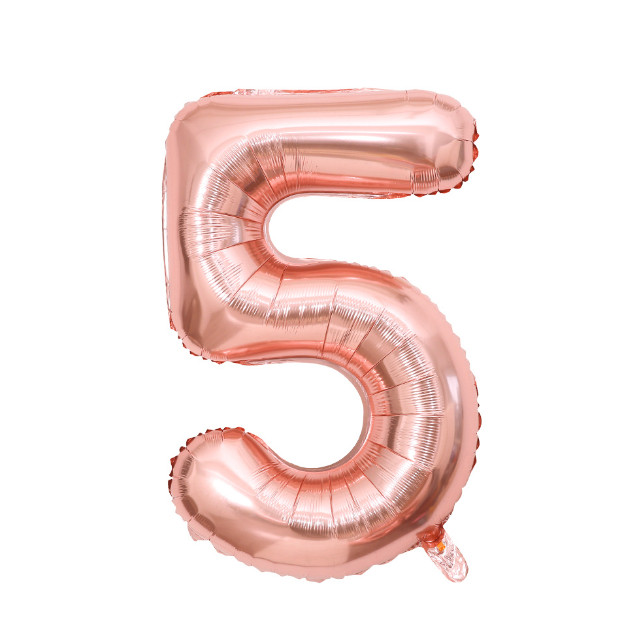 Кулька надувна у формі цифри 5 7980 40х98 см Рожевий (4399288) - фото 1 Кулька надувна у формі цифри 5 7980 40х98 см Рожевий (4399288) - фото 1