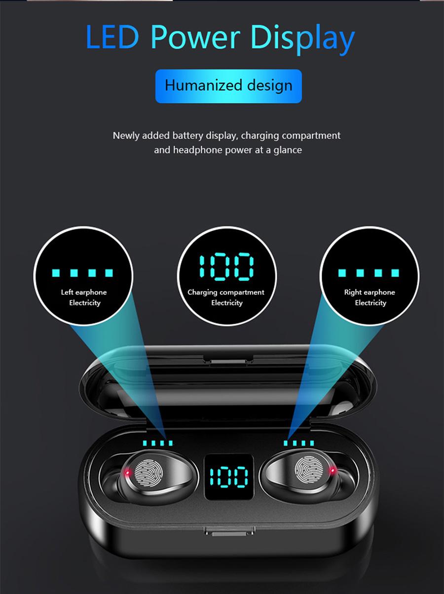 Навушники бездротові TWS F9 Bluetooth - фото 5