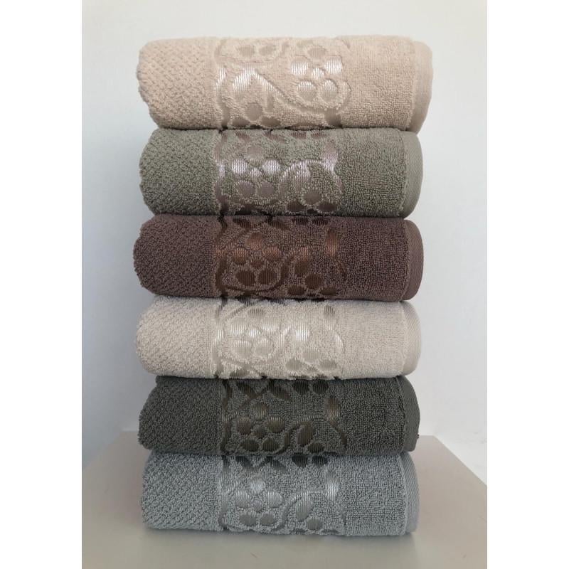 Набор полотенец Cestepe Cotton Delux Жаккард Dosse 70х140 6 шт. (18825) Набор полотенец Cestepe Cotton Delux Жаккард Dosse 70х140 6 шт. (18825)