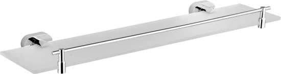 Полиця скляна настінна Fala 52 см Хром (69308)