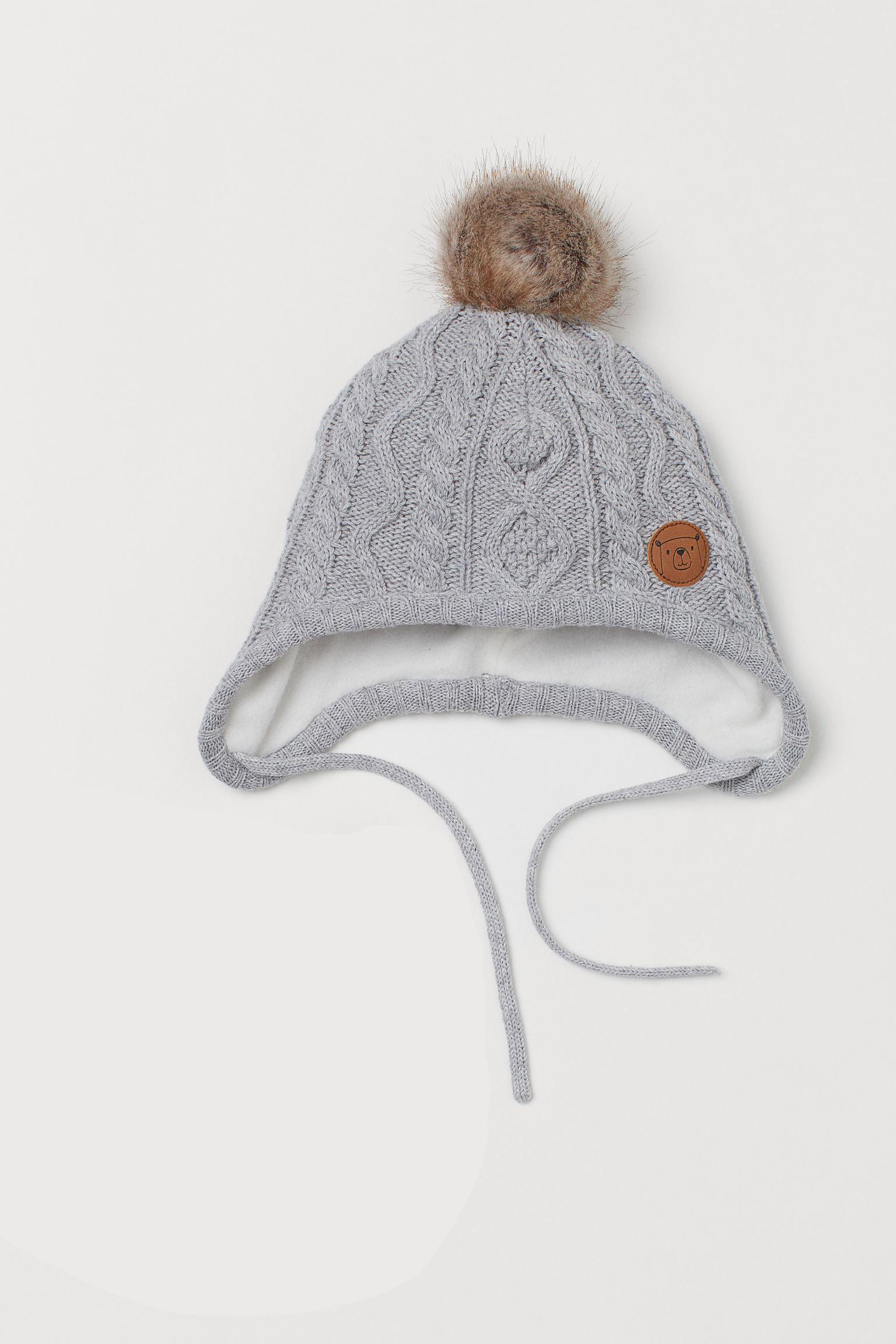 Шапка H&M 62-68 см 43 Светло-серый (150385830622)