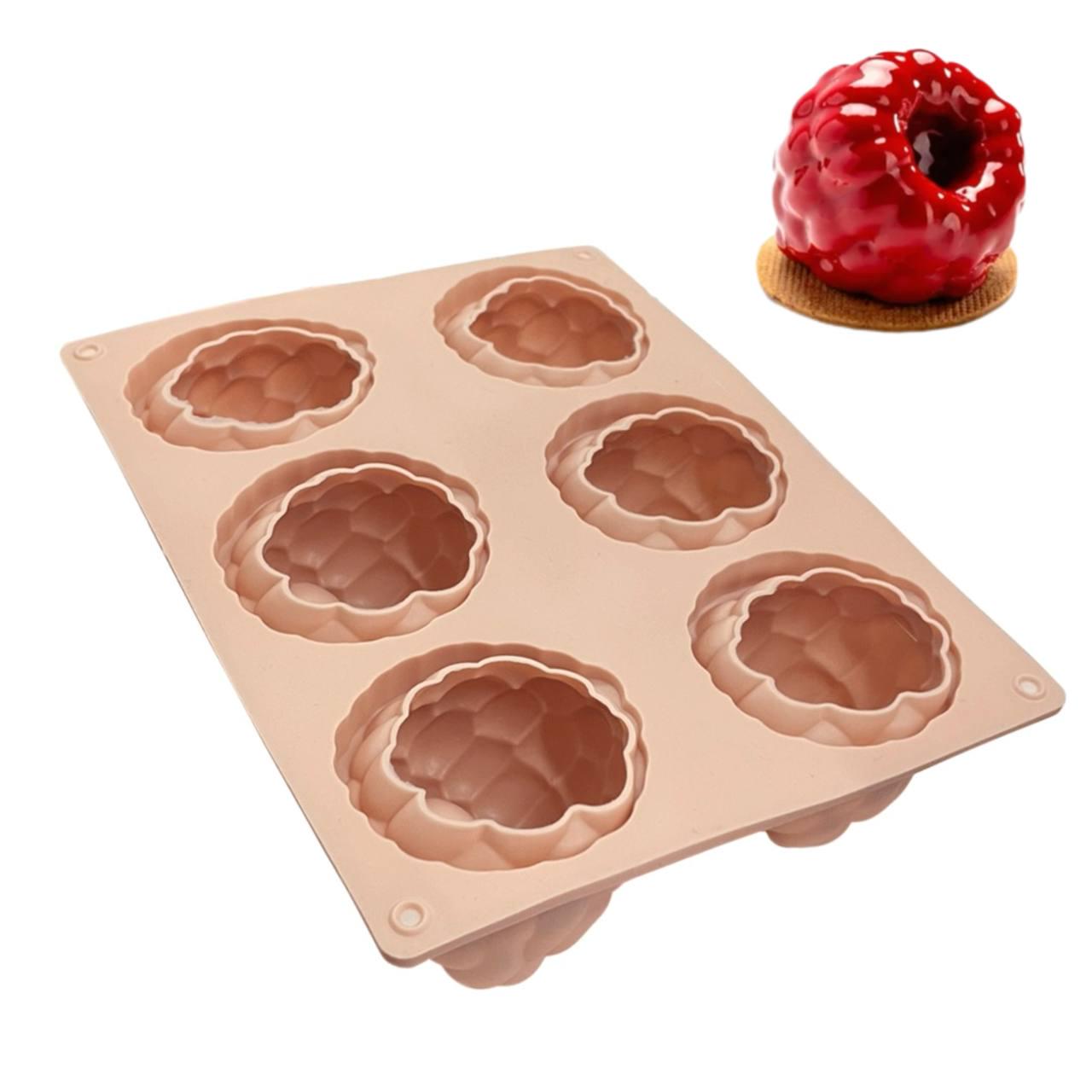 Форма Малина 3D ММ-6610 на 6 ячеек силиконовая (8353cdc1) - фото 2