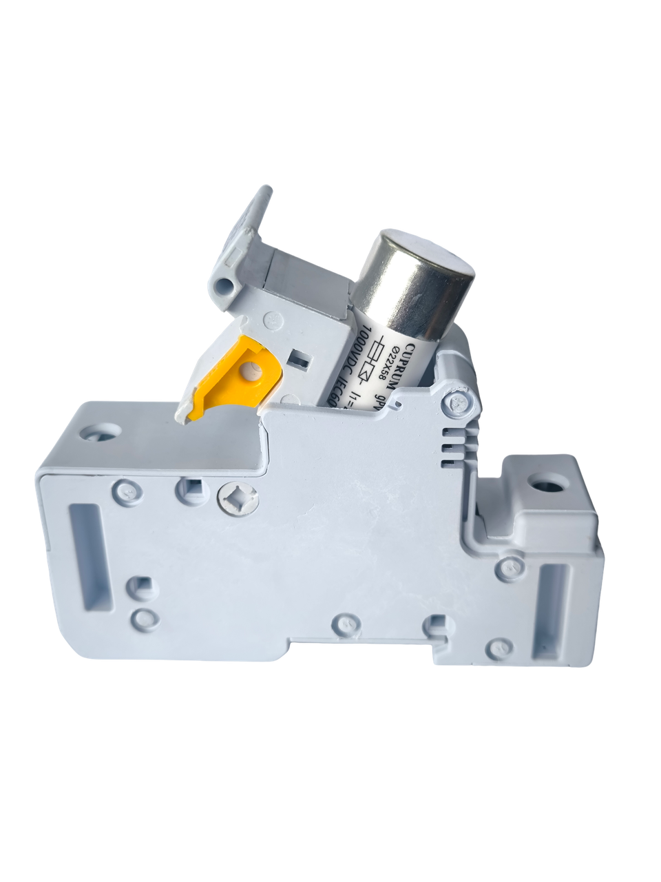 Держатель предохранителя 63А 1000V 1p DC2258 с предохранителем (cu22580631) Держатель предохранителя 63А 1000V 1p DC2258 с предохранителем (cu22580631)
