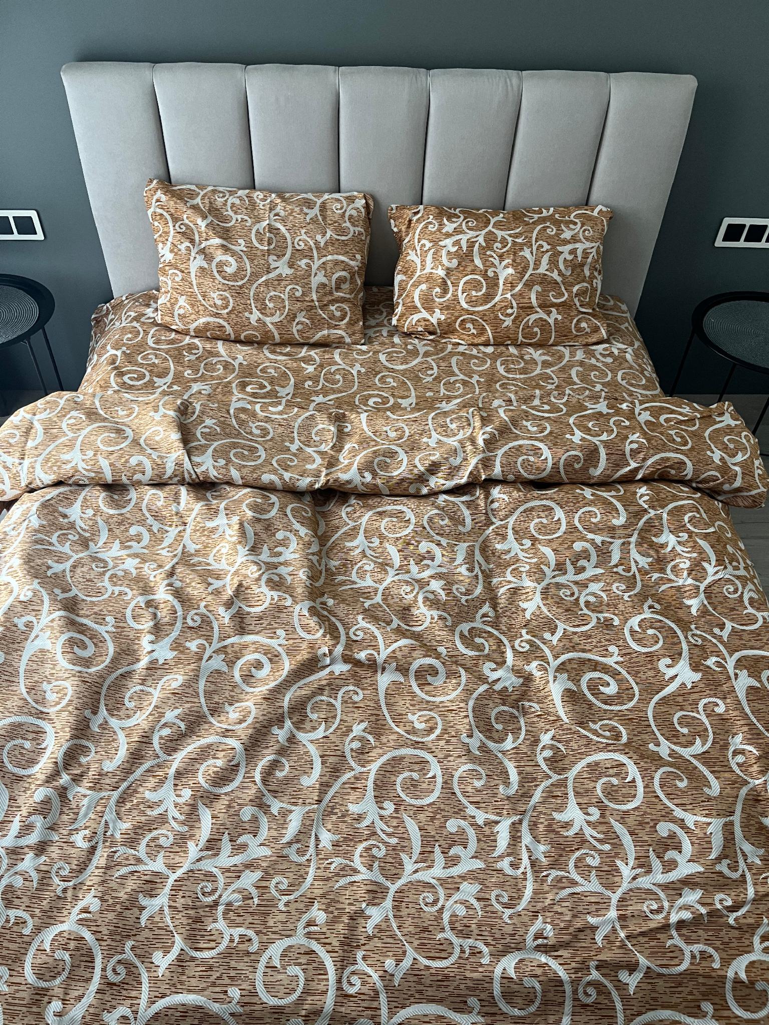 Комплект постільної білизни Вензель євро полісатин 240x220 см (17862274)