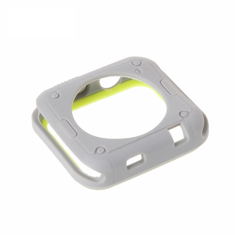 Силиконовый защитный корпус Primo для Apple Watch 42 мм Grey/Yellow (759222060) - фото 6 Силиконовый защитный корпус Primo для Apple Watch 42 мм Grey/Yellow (759222060) - фото 6