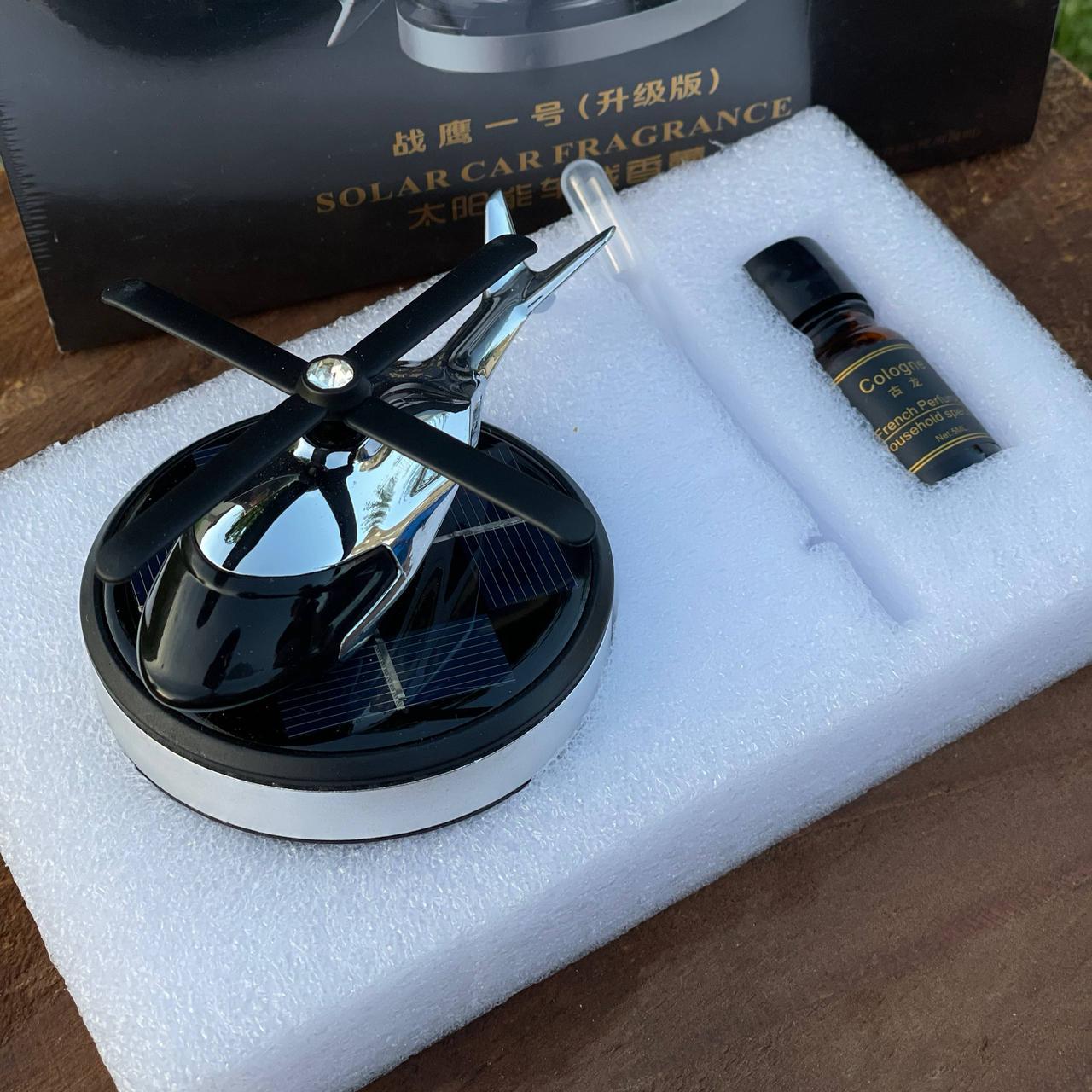 Ароматизатор в машину на сонячних елементах у формі вертольота Сірий - фото 7 Ароматизатор в машину на сонячних елементах у формі вертольота Сірий - фото 7