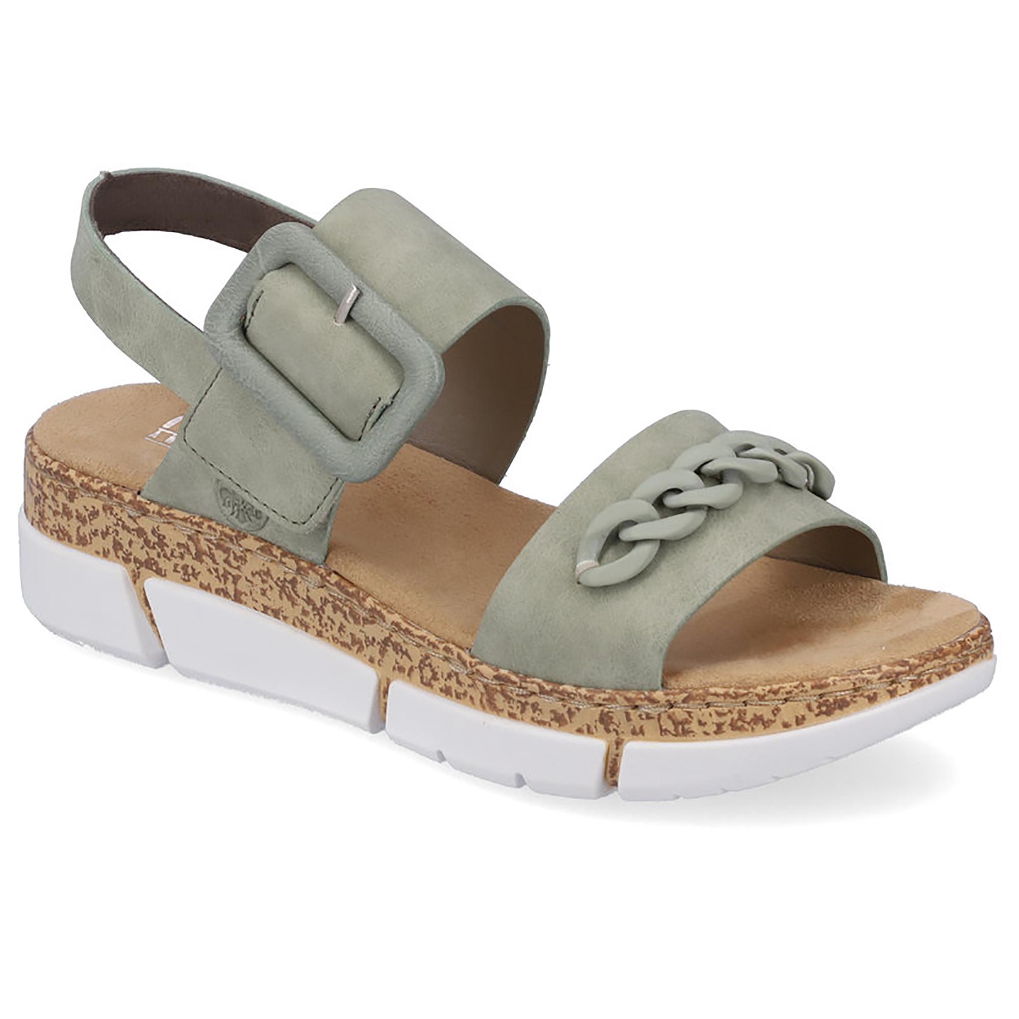 Сандалии летние женские Rieker р. 37 Зеленый (060131-37)