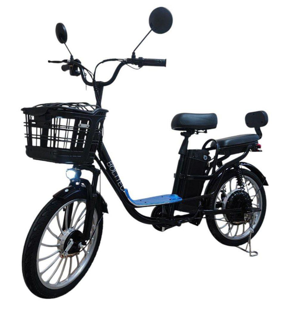 Електровелосипед MINAKO PRO двомісний з кошиком PASS-система 48V 19 Ah 800W Чорний (24836024)