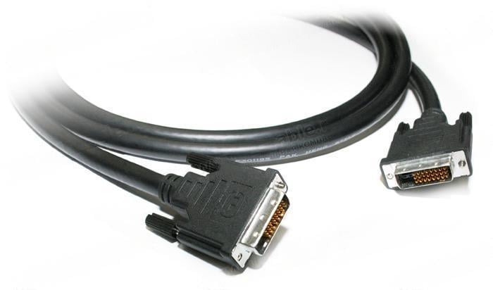Кабель цифровой DVI-D Dual Link Standard Ø 9,5 мм двунаправленный сигнал 7P 2x7х0,16 мм AWG26 +5C Черный (000001090)