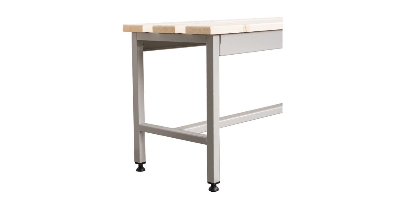 Лавка гардеробна Галіндустрія ЛГ-1-150 для роздягальні з регульованими ніжками Світло-сірий (132-119-000004862) - фото 2 Лавка гардеробна Галіндустрія ЛГ-1-150 для роздягальні з регульованими ніжками Світло-сірий (132-119-000004862) - фото 2