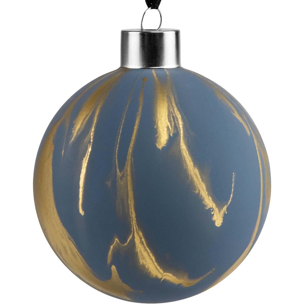 Елочный набор шаров Лазурит 8 см 6 шт. (6017-161)