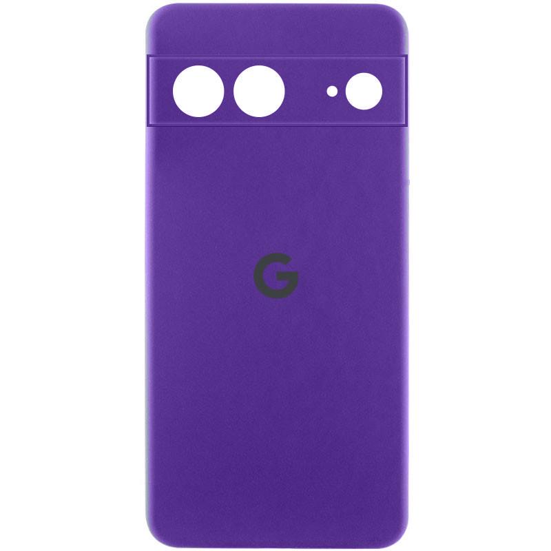 Противоударный Чехол Silicone Cover Lakshmi Full Camera (AAA) with Logo для Google Pixel 8 Фиолетовый/Amethyst