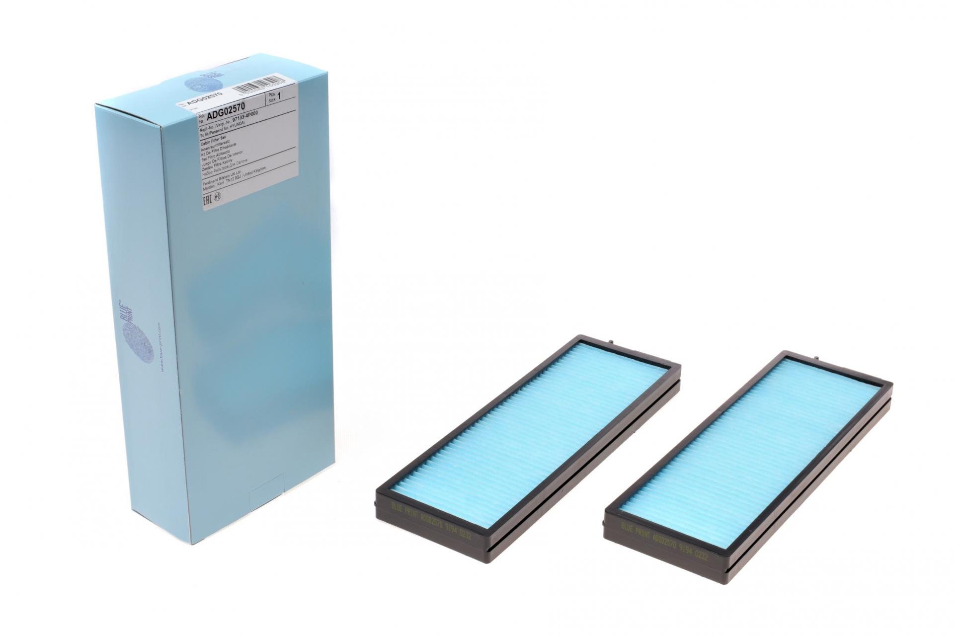 Фильтр салона BLUE PRINT для Hyundai i20 1,1-1,6 08-14 (ADG02570)