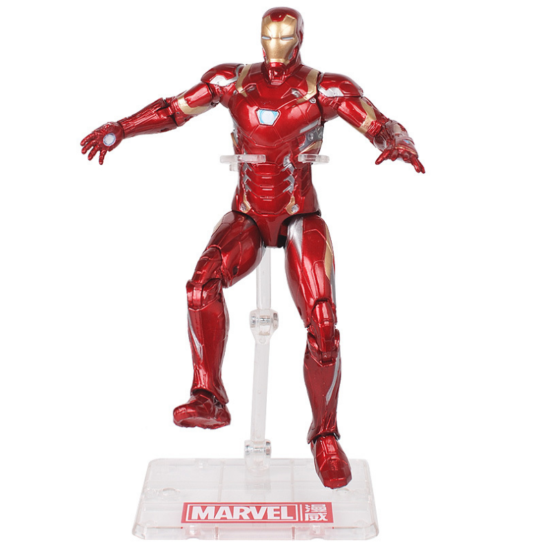 Фигурка Marvel Железный Человек Марк 46 с держателем 18 см (190103)