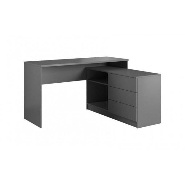 Стол письменный офисный Perfect Home Тео ламинированная ДСП Графитовый (50826)