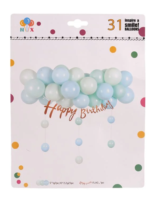 Фотозона из воздушных шаров Happy Birthday 31 шт. (R35117)