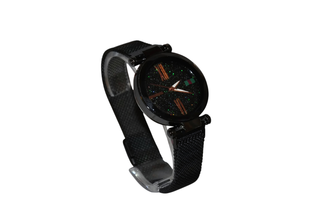Часы наручные женские Starry sky watch кварцевый на магнитной застежке Черный (34892956)