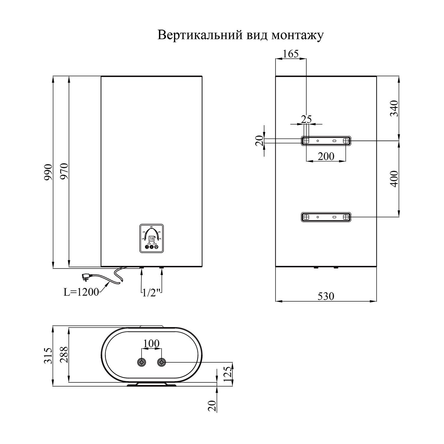 Водонагрівач Kroner Flacher K80F2-D із сухим ТЕНом - фото 7