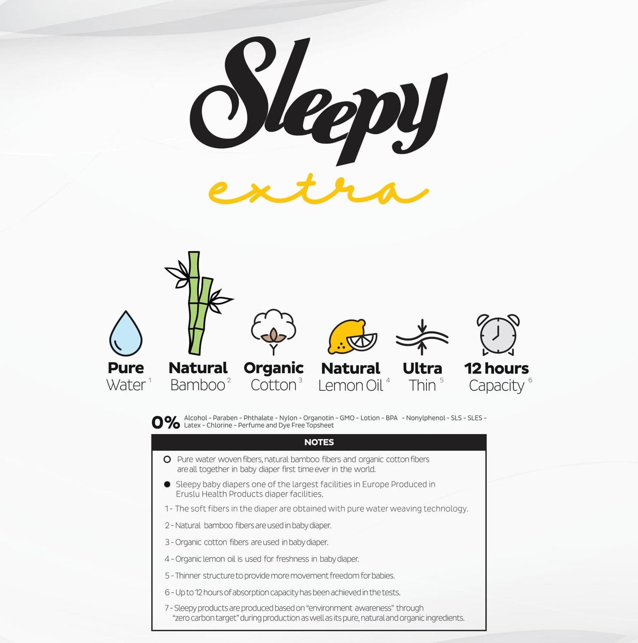 Підгузки дитячі SLEEPY Extra Maxi-4 7-14 кг 52 шт. (000006003) - фото 3