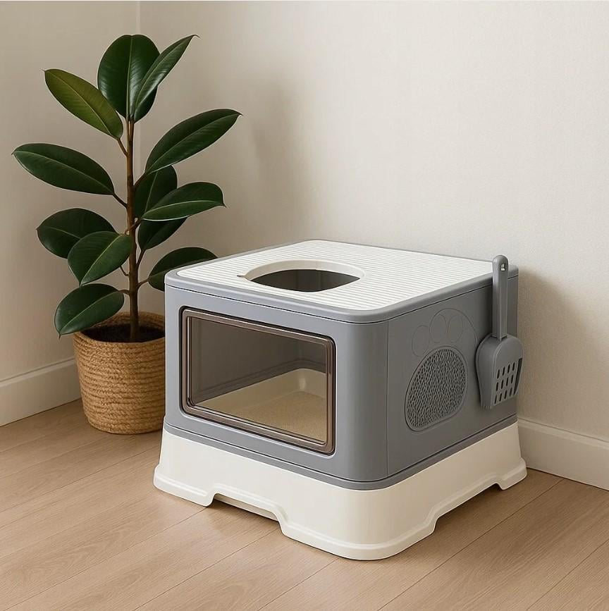 Лоток для кота великий розкладний 48,5х38х36,5 см