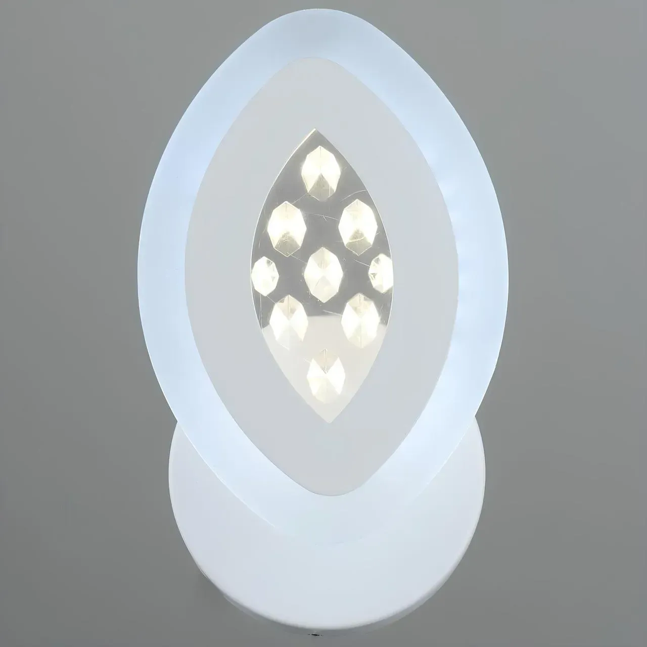 Бра настенное светодиодное Sirius овал акриловое IP20 B YH559/1W 11W Белый (28687698)