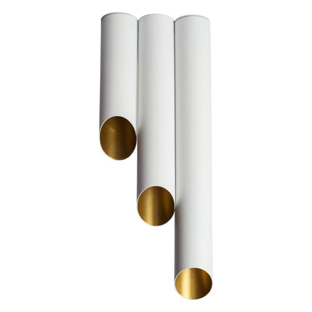 Стельовий світильник MSK Electric Slice під три лампи Е27 NL 382819 Білий/Золотий (15342668) Стельовий світильник MSK Electric Slice під три лампи Е27 NL 382819 Білий/Золотий (15342668)