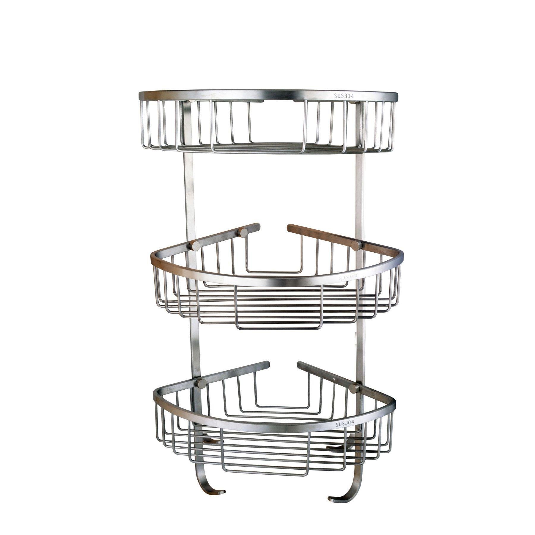 Полочка угловая тройная Globus Lux SS 8477 (39992)