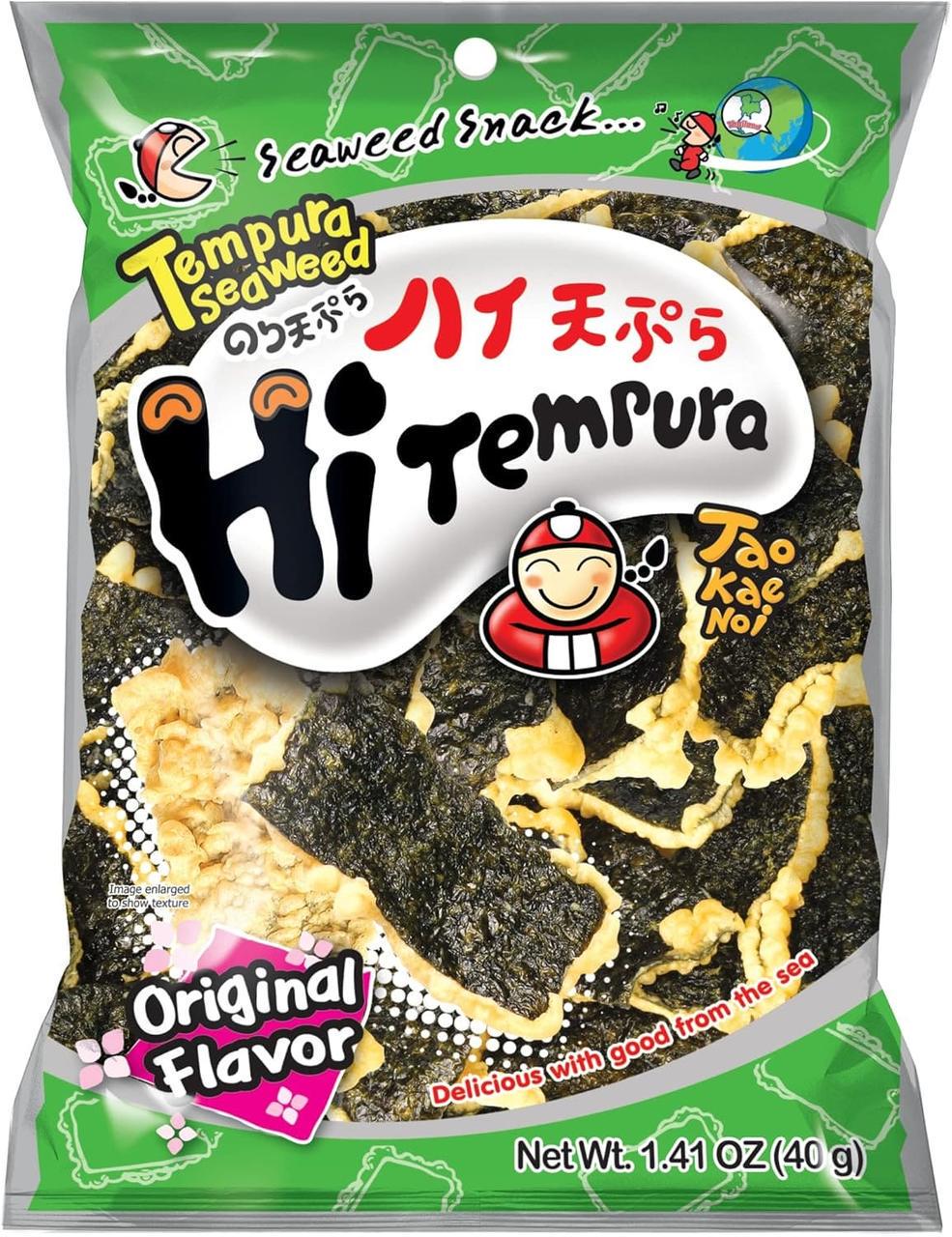 Чипсы Нори Tao Kae Noi Original Hi Tempura Seaweed 40 г (2898552443)