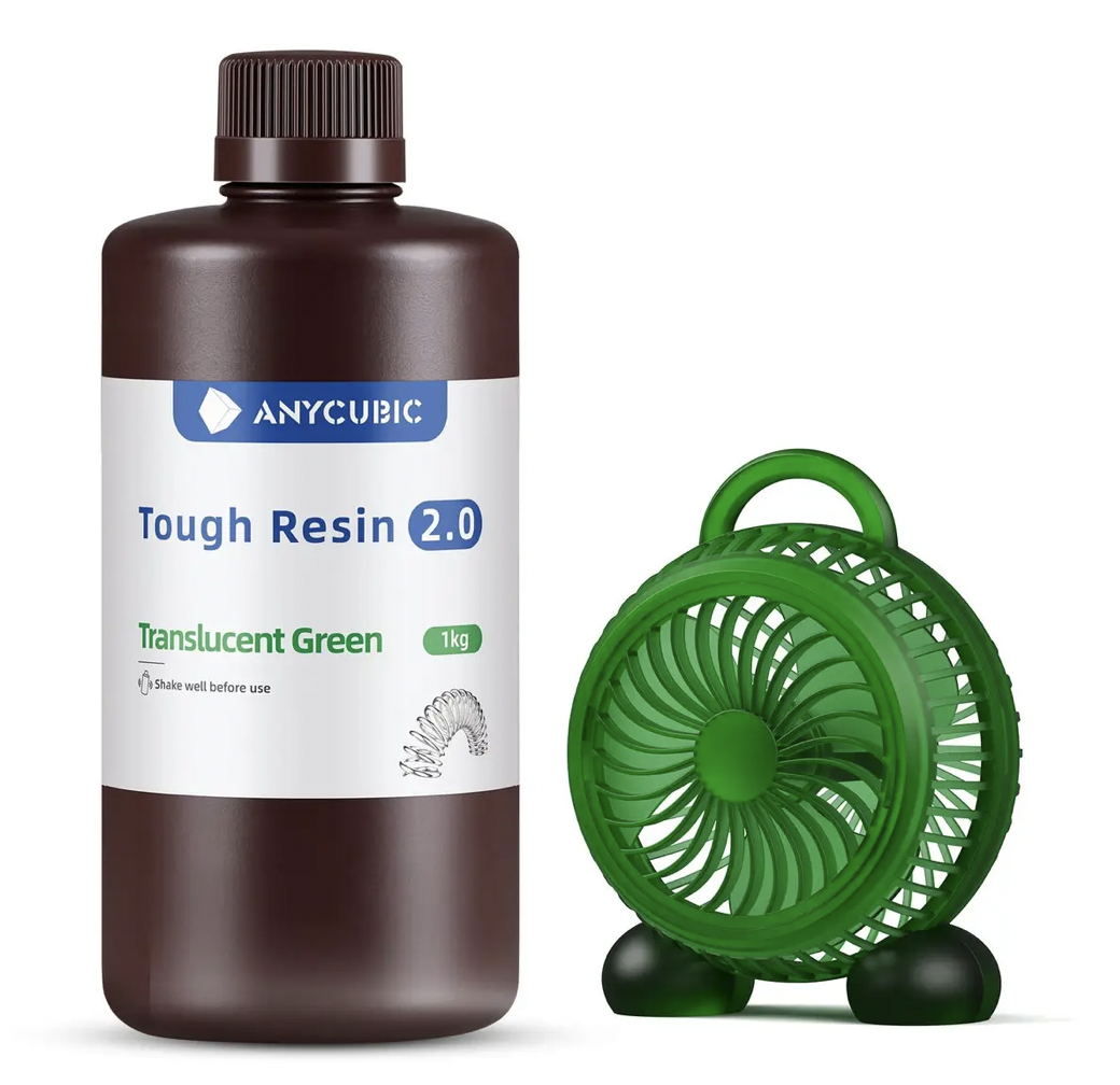 Фотополимерная смола Anycubic Tough Resin 2.0 Translucent Green (SRX2TG-101A)