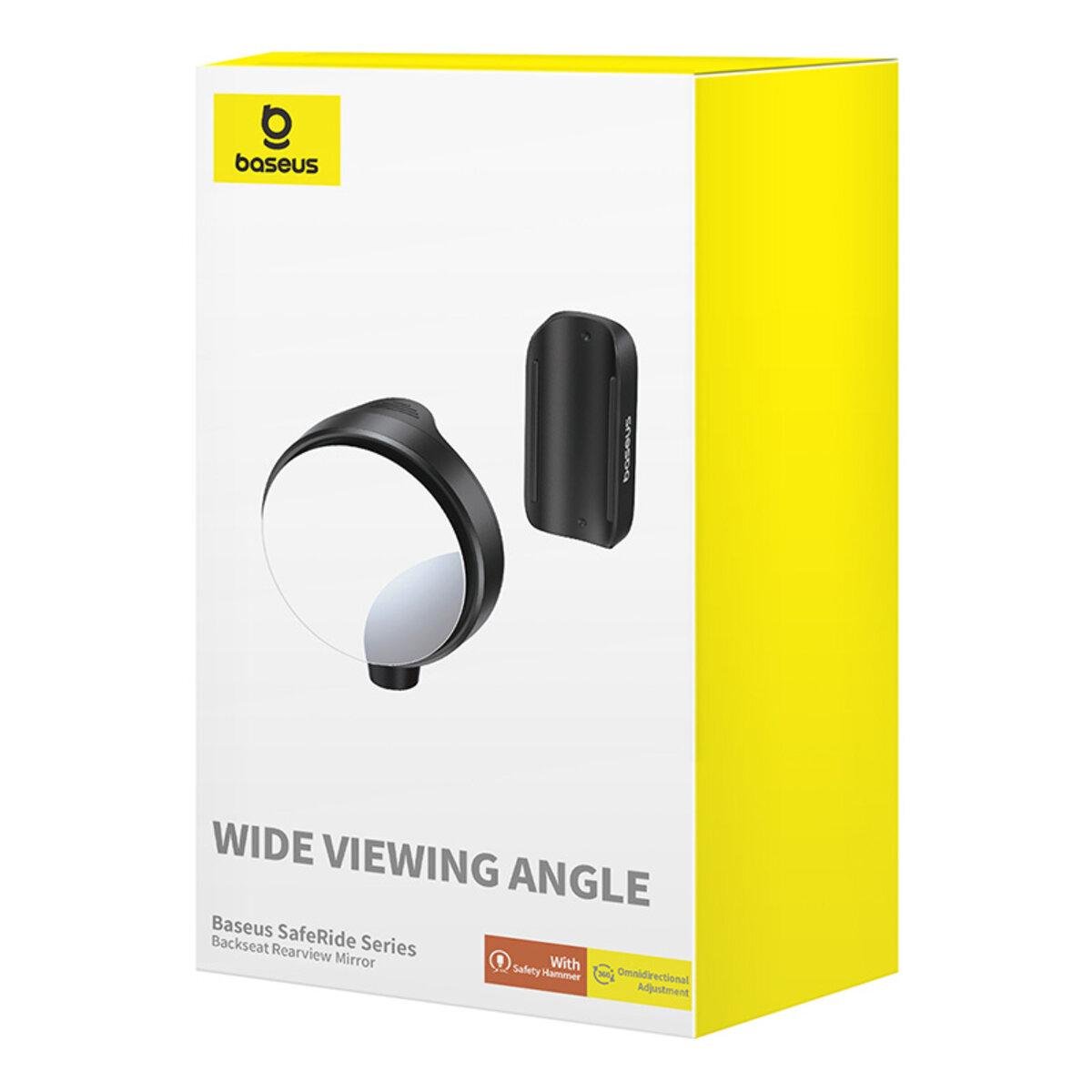 Дзеркало заднього виду для сліпих зон BASEUS SafeRide Series Backseat Rearview Mirror 1 шт. Black (C11537200111-00) - фото 8 Дзеркало заднього виду для сліпих зон BASEUS SafeRide Series Backseat Rearview Mirror 1 шт. Black (C11537200111-00) - фото 8