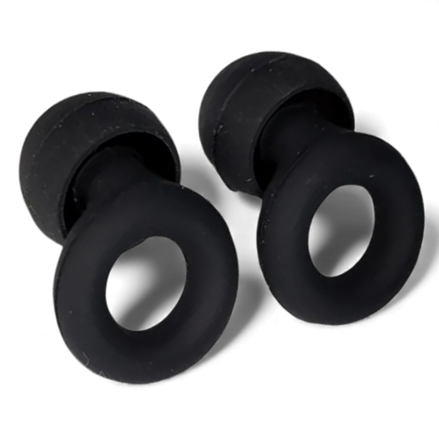 Беруши для плавания анатомические однослойные силиконовые с насадками Черный - фото 1