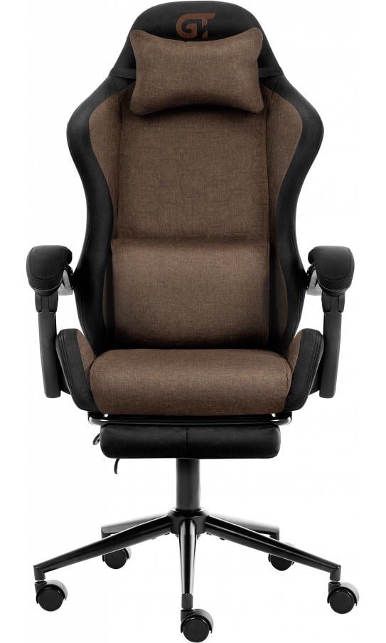 Кресло геймерское GT Racer X-2338 Fabric Brown/Black Кресло геймерское GT Racer X-2338 Fabric Brown/Black