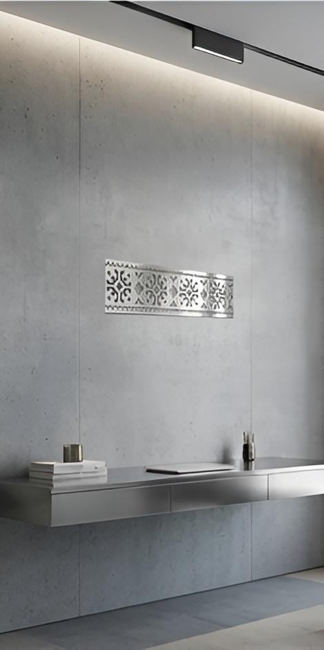 Вышиванка зеркальная DFA для декора стен и мебели Серебристый (YA00089-S)