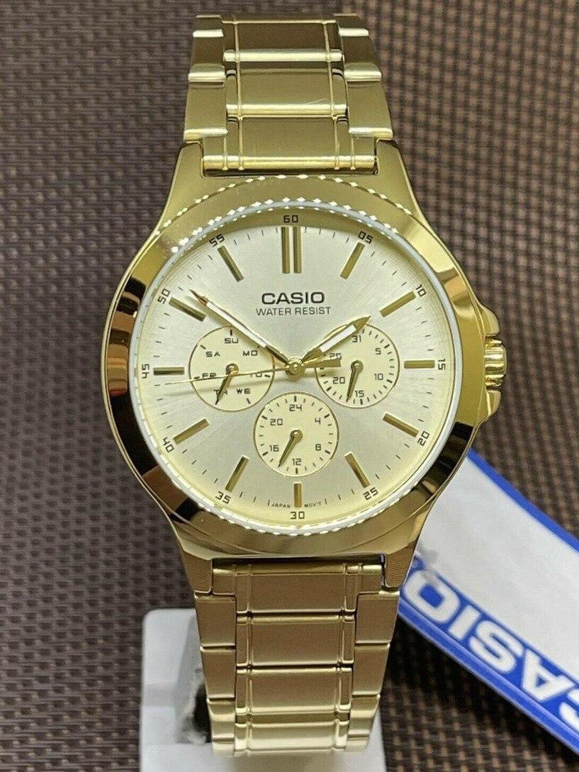 Наручные часы мужские Casio MTP-V300G-9A Timeless Collection Золотой (2668164305)