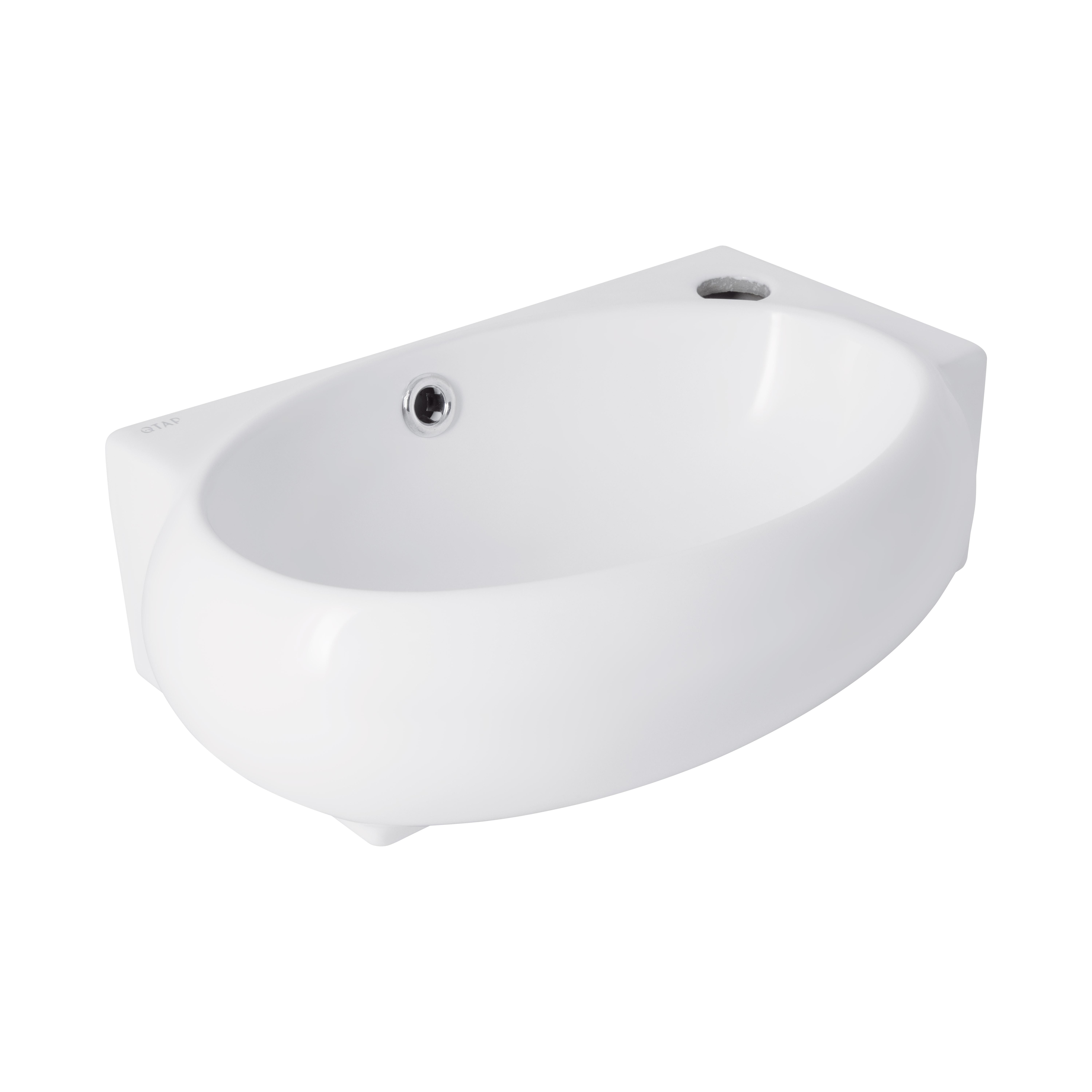Раковина Qtap Leo 430x285x160 мм White (QT11111008RW)
