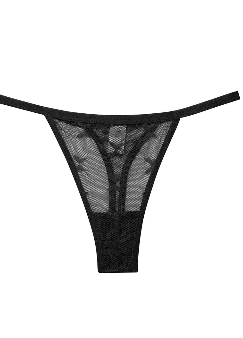 Трусики слипы ажурные FINETOO S р. 42 1 шт. Черный