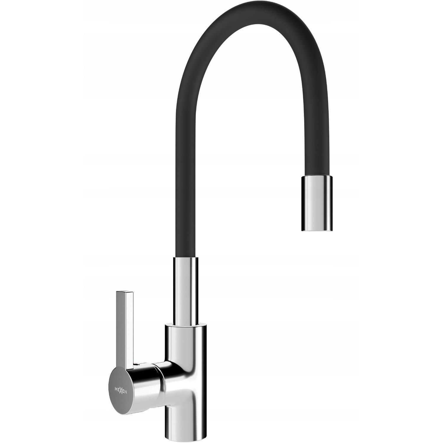 Смеситель для кухни Mexen Flex MEX-670900-07 с гибким изливом Черный (177314) Смеситель для кухни Mexen Flex MEX-670900-07 с гибким изливом Черный (177314)
