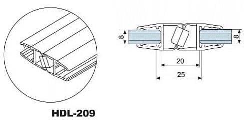 Уплотнитель магнитный под стекло 8 мм 90 градусов 2200 мм - фото 2 Уплотнитель магнитный под стекло 8 мм 90 градусов 2200 мм - фото 2