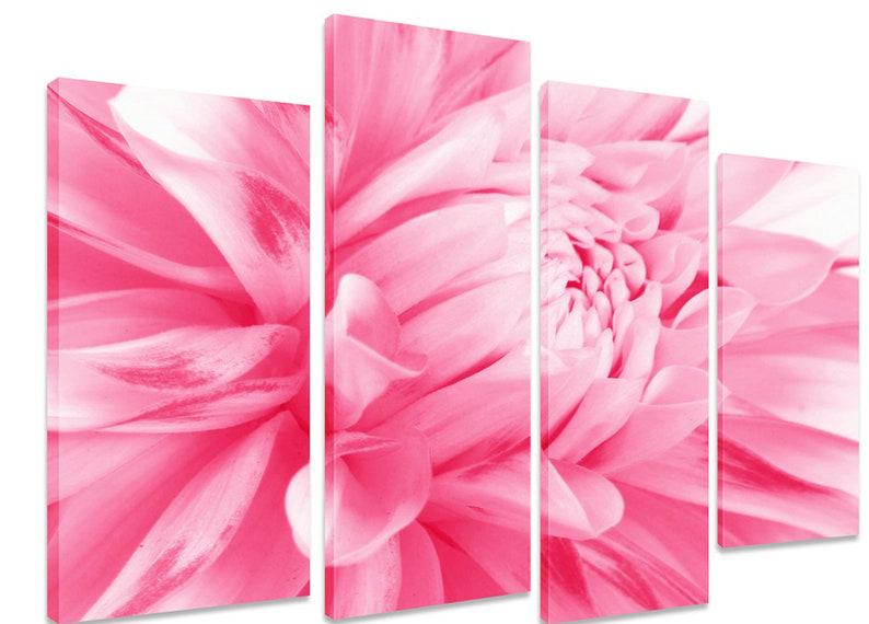 Модульна картина KIL Art Ніжні пелюстки на холсті з чотирьох частин 89x56 см (M4_M_317)