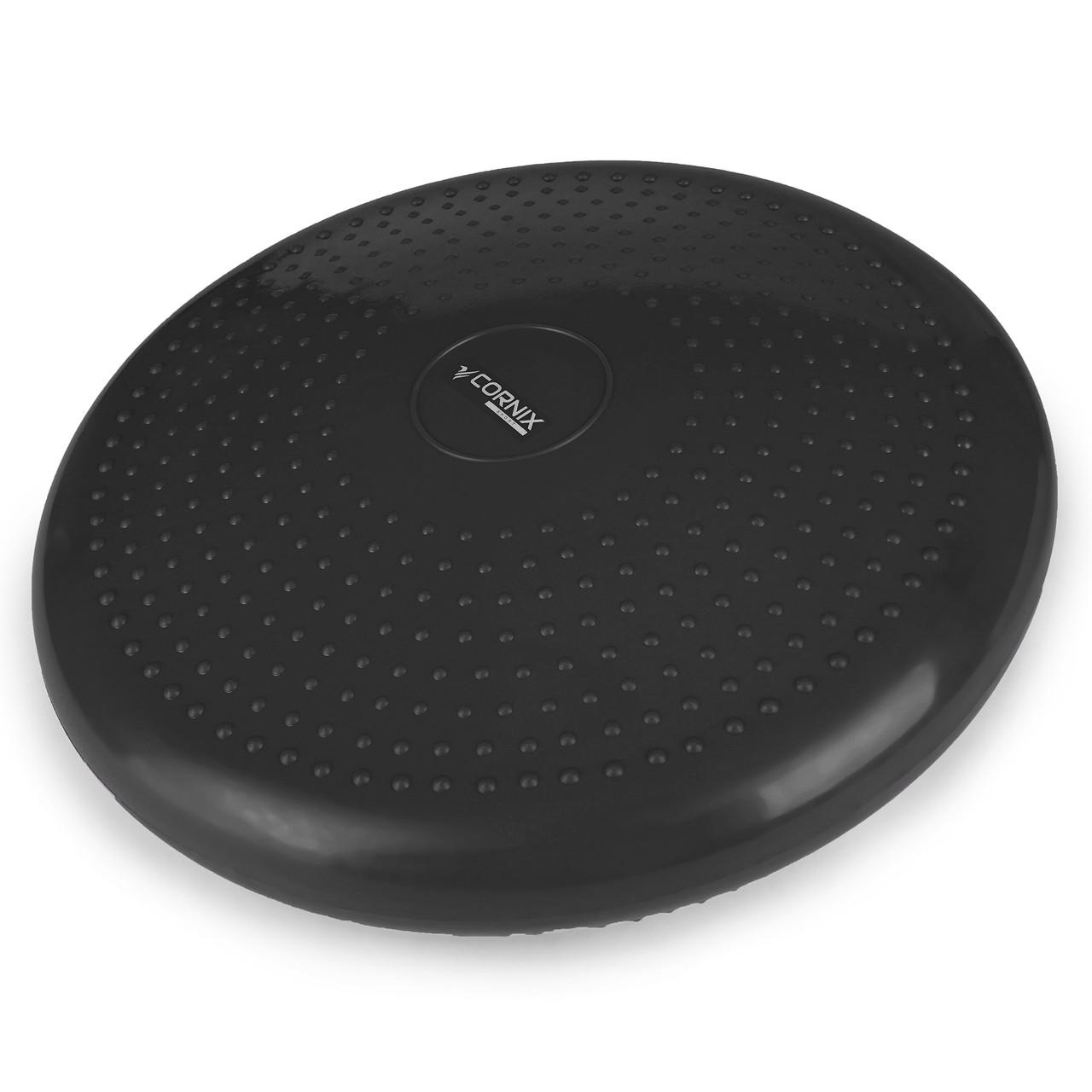 Масажна подушка-диск Cornix балансувальна/сенсомоторна 33 см XR-0052 Black (2375564340)