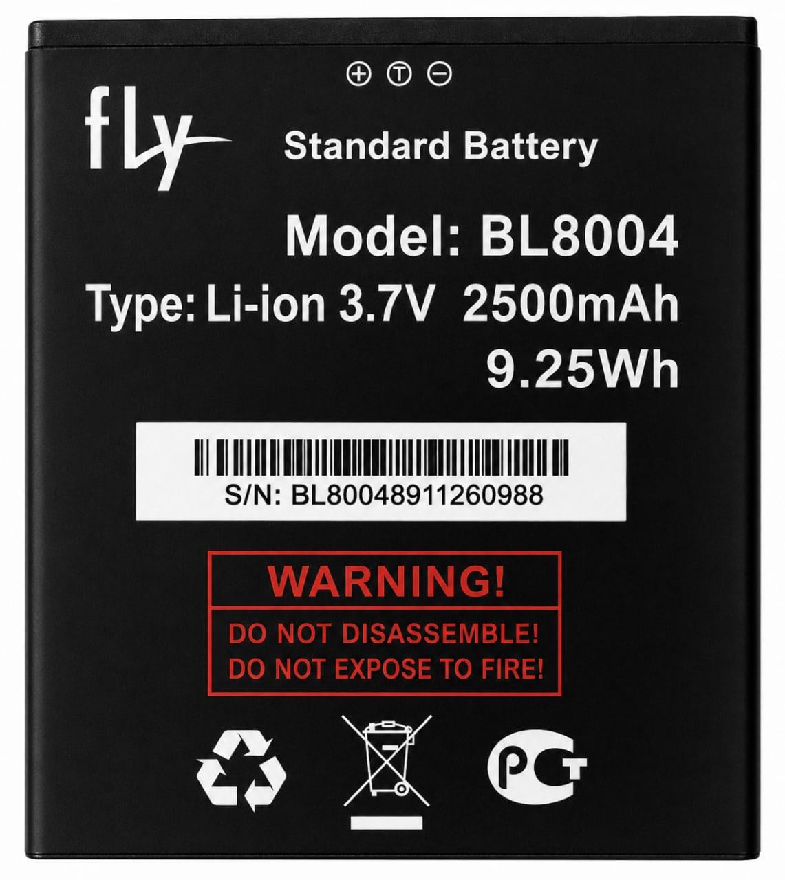 Аккумулятор BL8004 для Fly IQ4503 ERA Life 6 Quad/NOMI NB-53 I502 2500 mAh (000021479) Аккумулятор BL8004 для Fly IQ4503 ERA Life 6 Quad/NOMI NB-53 I502 2500 mAh (000021479)